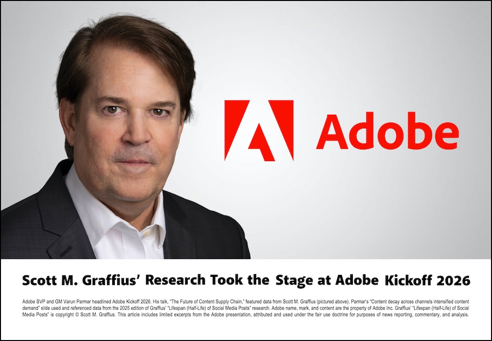 adobe svp and gm Varun Parmar featured Graffius research at Adobe Kickoff 2026 - visual - lwres