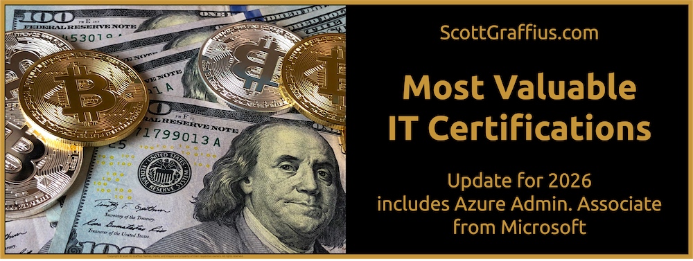 Most Valuable IT Certifications - Update for 2026 - Scott_Graffius_com - Blog Sctn and Sq - X -X-azure admin-lwres