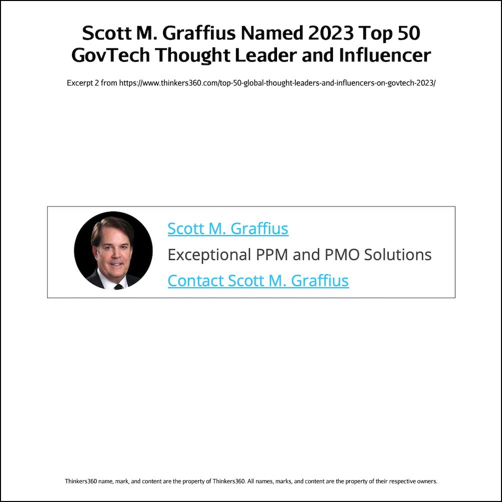 Scott M Graffius Named 2023 Top 50 Thought Leader - Thinkers 360 Excerpt 2